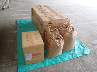 画像：熊本県に救援物資を発送しました。3